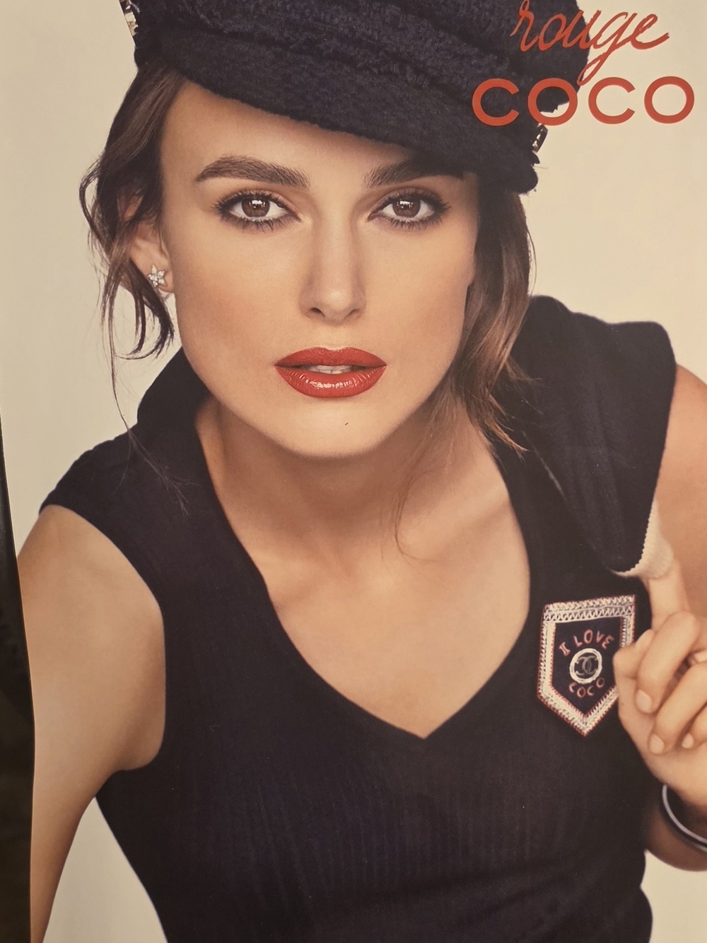"CHANEL Rouge Coco Print Ad Featuring Keira Knightley 8" × 10"